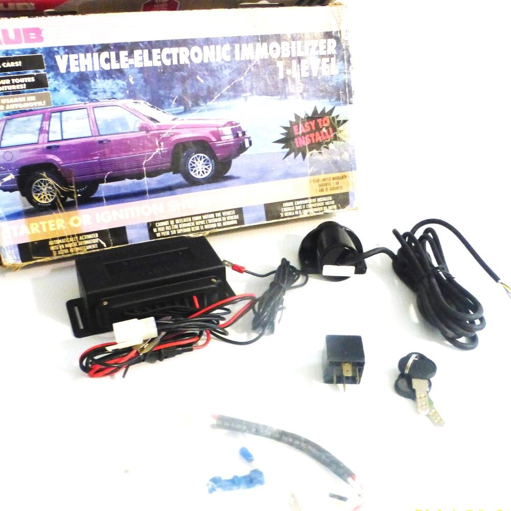 Club Vehicle ELECTRONIC IMMOBILIZER Easy INSTALL Start Ignition Shut Down